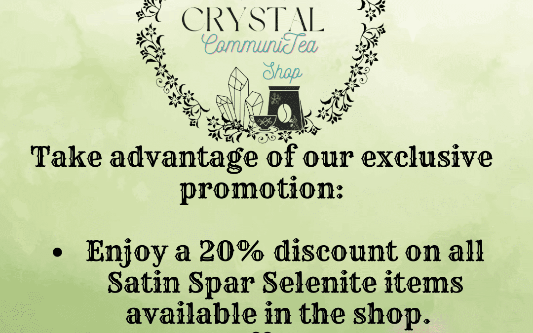 Crystal communitea shop sales
