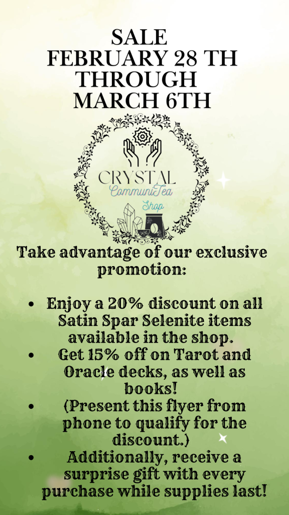 crystal sale 