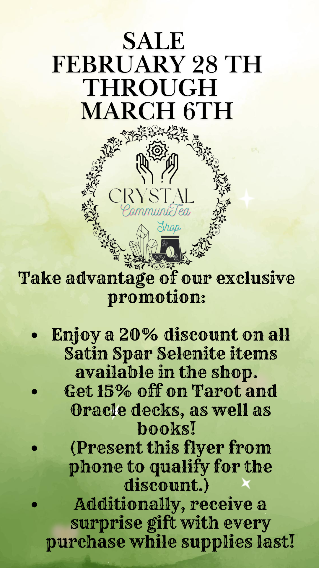 crystal sale