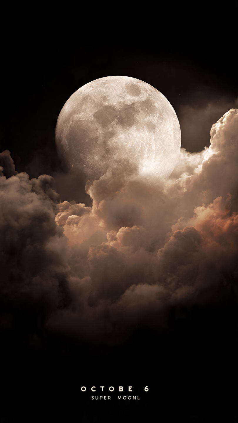 Golden October 6th Full Moon 1 Full Moon